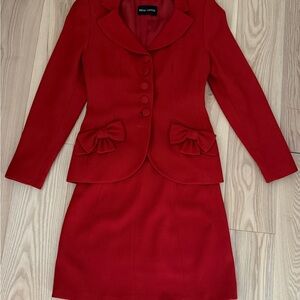 Rena Lange Vibrant Red Jacket( vintage, very rare. Bought in Germany )